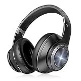 明誠 ヘッドホン Bluetooth 5.0 ゲーミングヘッドセット ワイヤレス オーバーイヤー ヘッドホン 密閉型 有線無線兼用 ノイズキャンセリング 3Dステレオサウンド 40mmドライバー 60H再生/55H通話 軽量 快適装着 音楽 ゲーム 在宅勤務 マイク内蔵（ブラック）
