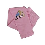 Plus Nao(プラスナオ) 子供用 レギンス スパッツ ベビー キッズ 女の子 男の子 ワンポイント刺繍 レギパン 10分丈 コットン 90 100 110 120 120 ピンク