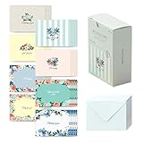 モノライク メッセージカード ミニカード シークレットガーデン Message card Secret garden - 40枚封筒20枚セットミニサイズデザイン文具お祝いのカード感謝カード