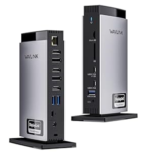 WAVLINK 15-in-1 ユニバーサルDisplayLinkドッキングステーション 4Kデュアル2K M1/M2/M3 Mac/Windows対応