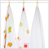 Aura Weavers 3 Count Muslin Swaddle Blankets, Fashion Fiesta, Large by Aura Weavers [並行輸入品]