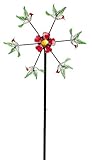 Evergreen Enterprises Color Changing Flying Hummingbirds Solar Kinetic Wind Spinner [並行輸入品]