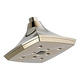 Brizo 87385単一機能雨シャワーヘッドh2okineticのテクノロジーから、ポリッシュニッケル