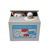 LOBZON My貯金箱Roboticコイン猫キャッチマウスおもちゃお金ボックス