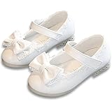 FireflyShop ベビー 靴 フォーマル シューズ リボン 柔らかい ファーストシューズ 結婚式 入園 子供 女の子 キッズ (25/ 14.5cm, ホワイト)