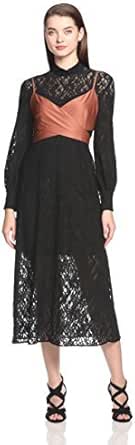 Amazon Co Jp スナイデル ビスチェセットロングワンピース Swfo レディース Blk 日本 F Free サイズ 服 ファッション小物