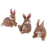 B Blesiya 樹脂 ウサギ　可愛い　苔微細景観 植木鉢 ケーキインテリア 結婚式 インテリア　３個