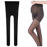 ストッキング パンスト 妊娠中 マタニティ 薄い 夏 春 弾性 ベルベット 女性 レディース 通気性 ソフト (B, ブラック)