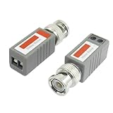 uxcell ビデオ バラン ビデオコンバーター　CCTV BNC プラグ　CAT5 UTP　1 チャンネル　2個入り