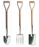 Brook & Hunter Combo-DY-3D Premium 3-Piece Combo Kit With Stainless Steel Alloy Polished Shovel, For