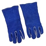 F Fityle 耐火性　溶接グローブ　作業手袋　2層　断熱　牛革　やけど防止　色