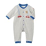 ミキハウス ホットビスケッツ (MIKIHOUSE HOT BISCUITS) 裏毛カバーオール 73-1201-619 80cm グレー