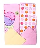 Spasilk Hooded Terry Bath Towel with Washcloths, Fish Pink, 2-Count by Spasilk [並行輸入品]