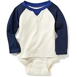 オールドネイビー OLD NAVY/ 2イン1カラーブロックボディスーツ グッドナイトノラ ロンパース長袖 0～3ヶ月【並行輸入】