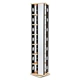 ミラー付き 回転マルチラック7段 丸窓タイプ ブラウン