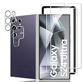 ｋａｗａｙｌＪＰ Galaxy S24 Ultra 用の ガラスフィルム 【2* フィルム + 2* レンズ保護フィルム+1*ガイド枠付 日