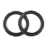 スピーカーエッジ 10インチ ゴムエッジ 外径246mm×内径180mm ブラック 2個セット