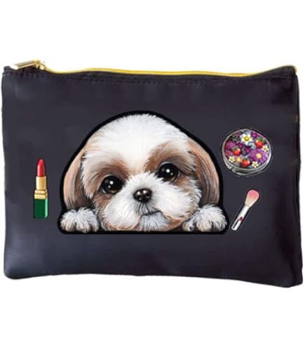 ♡シーズー犬とイチゴのポシェット Amazon.co.jp: 犬 ポーチ / シーズー48/雑貨/グッズ/オリジナル