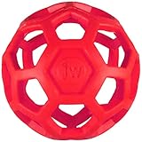 JW Pet Company 犬用おもちゃ 小型犬 ホーリーローラーボール レッド ミニ