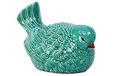 Urban Trends Collection 12914 Ceramic Nodding Bird Figurine, Gloss Turquoise