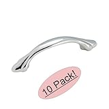 Amerock BP1394-26 Radiance Polished Chrome Cabinet Hardware Handle Pull - 3" Hole Centers - 10 Pack 