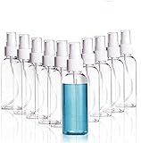 スプレーボトル50ml 10本セット 詰替ボトル プラスチック容器 霧吹き 空ボトル 収納瓶 透明 旅行用 トラベル