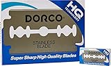 Dorco ST-300 両刃替刃 100枚セット 両刃カミソリ替刃 ストレートカミソリ対応 一枚刃 メンズシェービング ドルコ NEW PLATINUM ST300 ニュープラチナムコーティング
