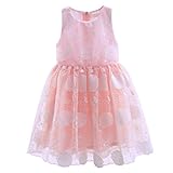 Pettigirl子供 女の子ドレス 花柄 パニエ こどもドレス ノースリーブ キッズ ドレス 結婚式 パーティードレス ワンピース [並行輸入品]