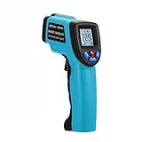 デジタル温度計,Timvasion 赤外線非接触 IR温度ガンテスター範囲 -50~550℃ 液晶表示摂氏 最大値、最小値、平均値の測定， 高温と低温アラーム