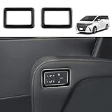 YOFAMO 新型 アルファード 40系 ヴェルファイア 40系 2列シートスイッチガーニッシュ シートスイッチパネル内装 アクセサリー カスタム パーツ カー用品 汚れ防止 傷防止 ABS樹脂製 専用設計 簡単取付 2pcs セット(ピアノブラック)