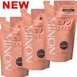 【第一三共ヘルスケア】ミノン 全身シャンプー しっとりタイプ 詰替用 ３８０ｍｌ ×３個セット