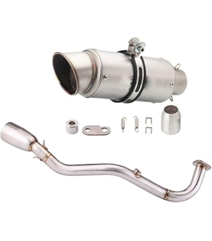 Amazon | オートバイ排気口 エキゾーストパイプ 中間パイプ バイク