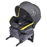 カーメイト エールベベ クルット3i プレミアム 新生児から4歳用チャイルドシート ISOFIX取付(ナチュラルフラット仕様360度回転型) シトロンブラック BF844