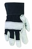 Custom Leathercraft 2243M Women's Lined Safety Cuff Gloves, Medium by Custom Leathercraft