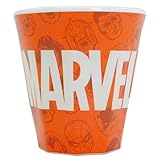MARVEL[メラミンカップ]/ロゴ＆フェイス マーベル