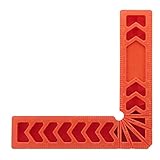 Fityle 直角 定規 全3サイズ コーナー クランプ スコヤ 固定 L形 ルーラー ポジショニング プラスチック - 6インチ