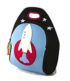 Dabbawalla Bags Out of this World Rocket Kids' Insulated Washable & Eco-Friendly Lunch Bag Tote Blac