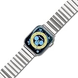[ユーロコハク] アップルウォッチ バンド ステンレス 38mm 40mm 41mm 銀 シルバー series SE Ultra 9 8 7 6 5 4 3 2 1 (41mm/40mm/38mm, シルバー)