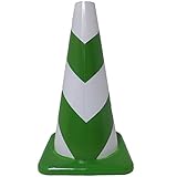 ラバーコーン・無反射・緑白・約2.5kg（470mm