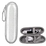 Crystal craft 歯ブラシケース ブラウン オーラルB フィリップス ソニッケアー 対応 携帯 電動 収納 トラベル 旅行 持ち運び【シルバー】