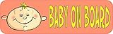 10 in x 3 in baby on boardバンパーステッカービニールデカール車ウィンドウステッカーデカールby StickerTalk