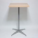 カウンターテーブル・コーヒーテーブル幅60×奥行60×高さ102cm ナチュラル