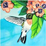 ハチドリHumming Birdセラミック壁アートタイル4 x 4