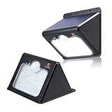 PomeloBest 12LED 防水ソーラーセンサーライト 【一年間安心保証】 赤外線センサー付き1800mAH 屋外照明　夜間自動点灯防犯ライト (12LED　2点セット)