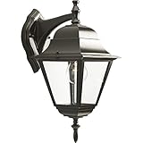 HomeStyle HS71007-125 One Light Medium Wall Lantern-Down/Die Cast in Bronze [並行輸入品]