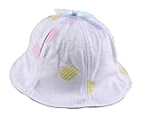 [A]女の赤ちゃんの日帽子夏のバケットハットベビーフィッシャーマンキャップ