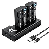 ENEGON Sony NP-F550/NP-F570互換バッテリー（2個）2900mAh+USB充電器 対応NP-F530/ NP-F550 /NP-F570/ NP-F330/ CCD-RV100/ RV200/ TR1 /TR940 /TR917 /CN-160 /CN-216 /CN-304 /YN 300 /V607u /V617u
