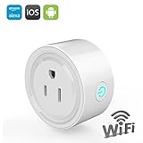 スマートソケット、WiFiスマートプラグ、インテリジェントなWiFiプラグ、スマートホームWiFiスイッチプラグワイヤレス、Works with Amazon Alexa、リモートコントロールホームE