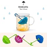 LuxBene(TM) ランダム茶注入器の3pcs / lotのシリカゲルの傘形状によって色紅茶・コーヒーストレーナーフィルター注入器ティーバッグキッチンツールC6