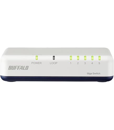 (未使用･未開封品)　BUFFALO Giga対応 5ポート スイッチングHub LSW3-GT-5EP/CW og8985z Amazon | BUFFALO Giga対応 5ポート スイッチングHub LSW3-GT